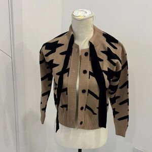 Chic Black Star Pattern Cardigan